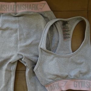 Gymshark Set - Light Grey/Pink Fit